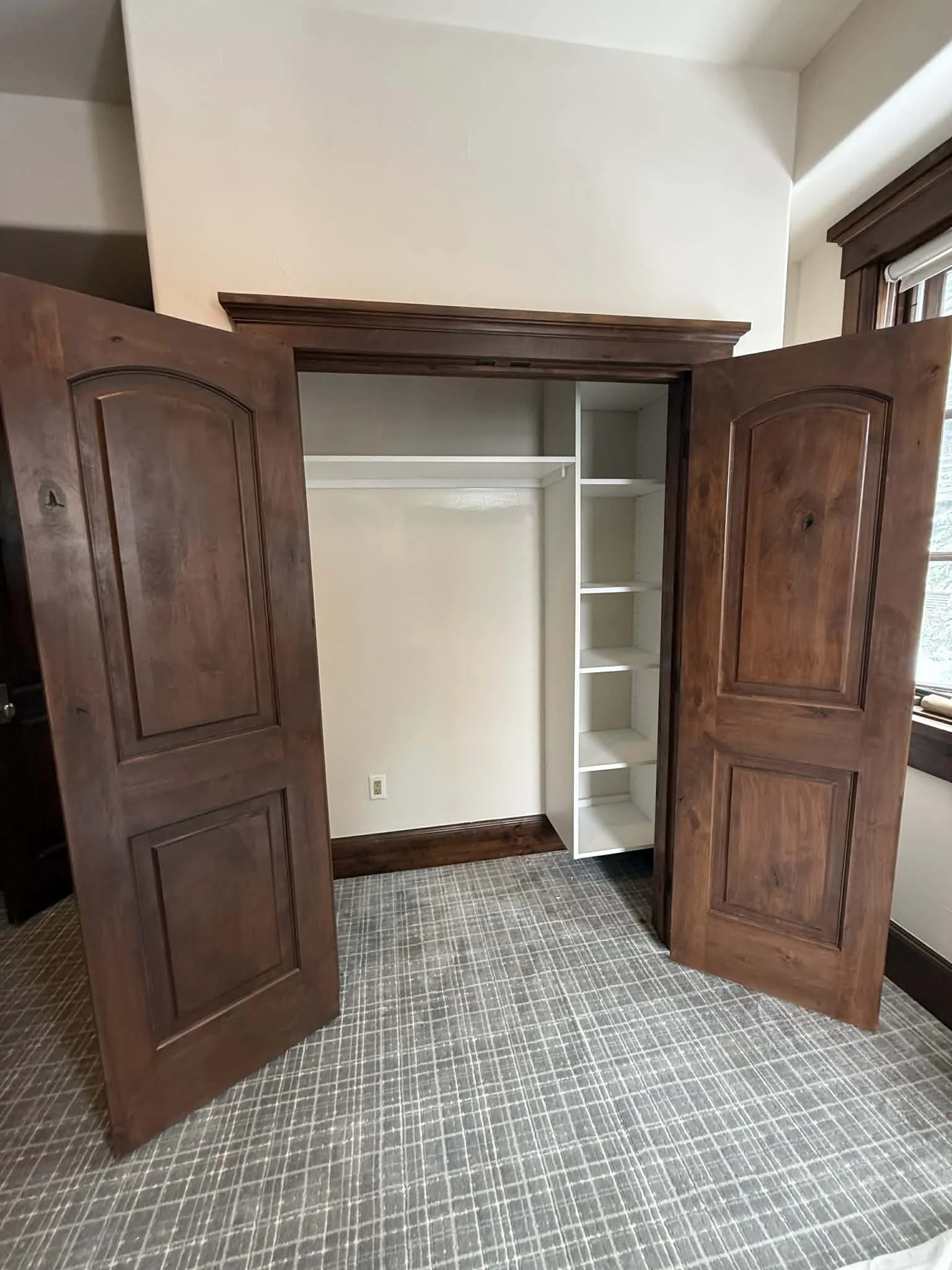 Closet Installation & Matched Woodworks