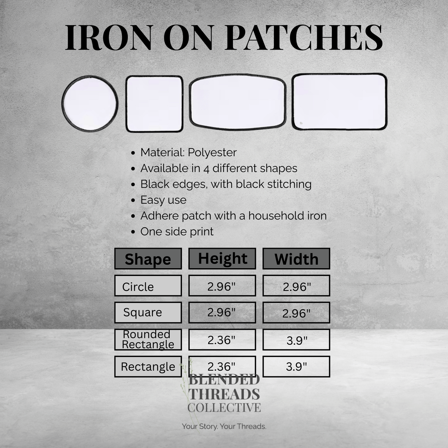 Custom Iron-On Patches