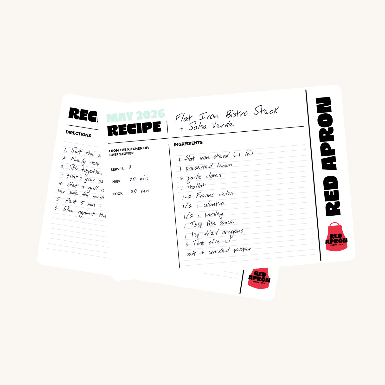 Annual Recipe Card Subscription