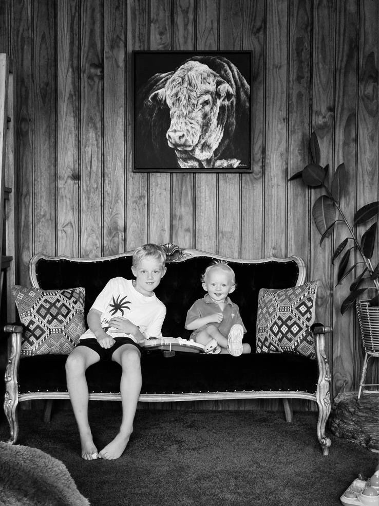 A piece I created now hanging where it belongs &mdash; in a home full of life and laughter.

Nothing makes me happier than seeing my work become part of someone&rsquo;s space.
If you&rsquo;re ever thinking about a piece for your own walls, my message