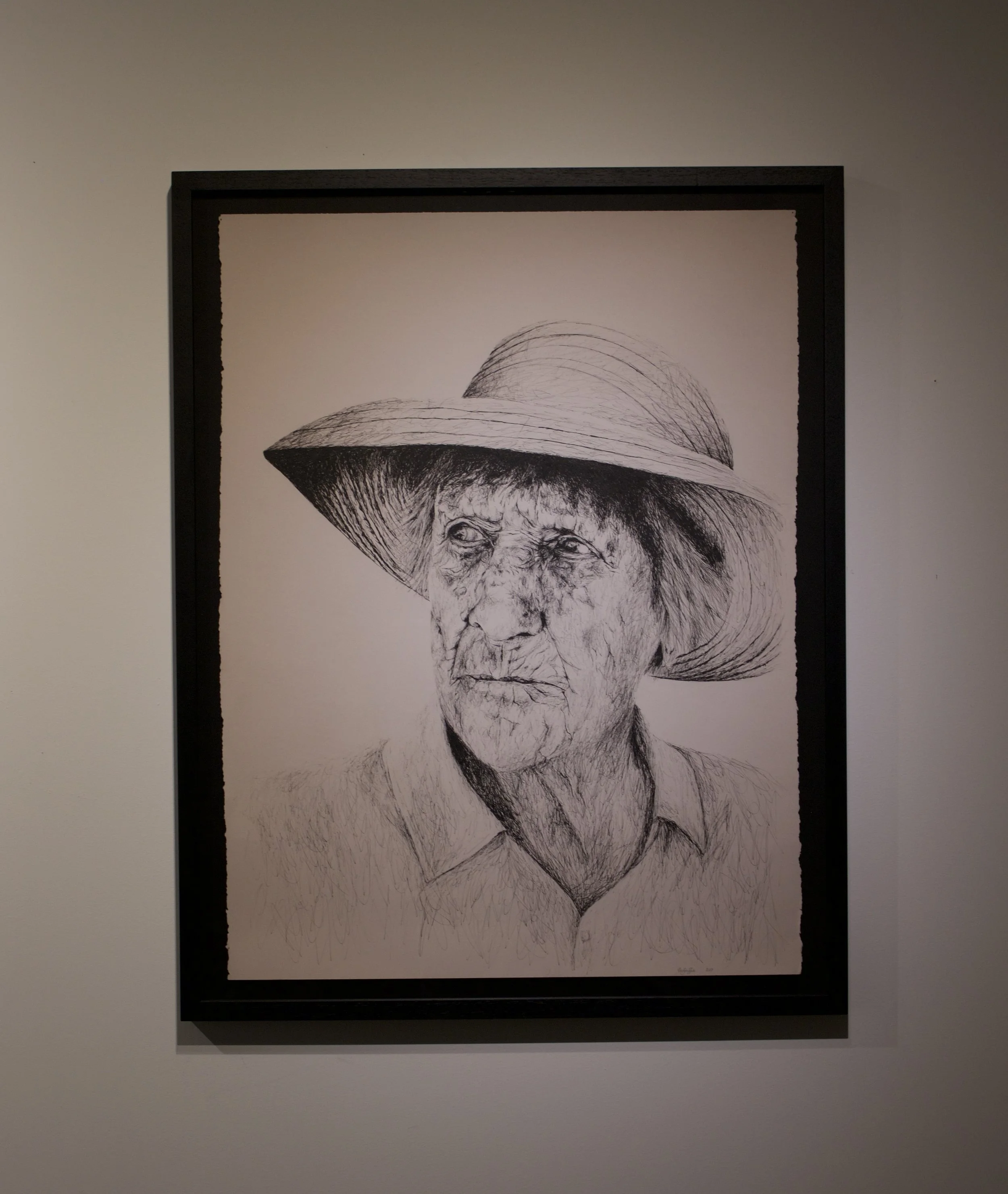 Ball point pen on paper