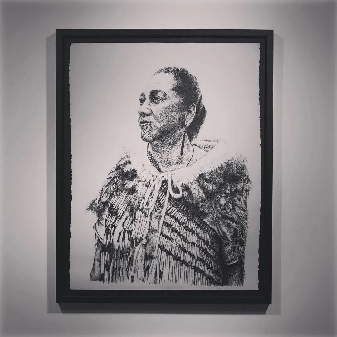 Ball point pen on paper