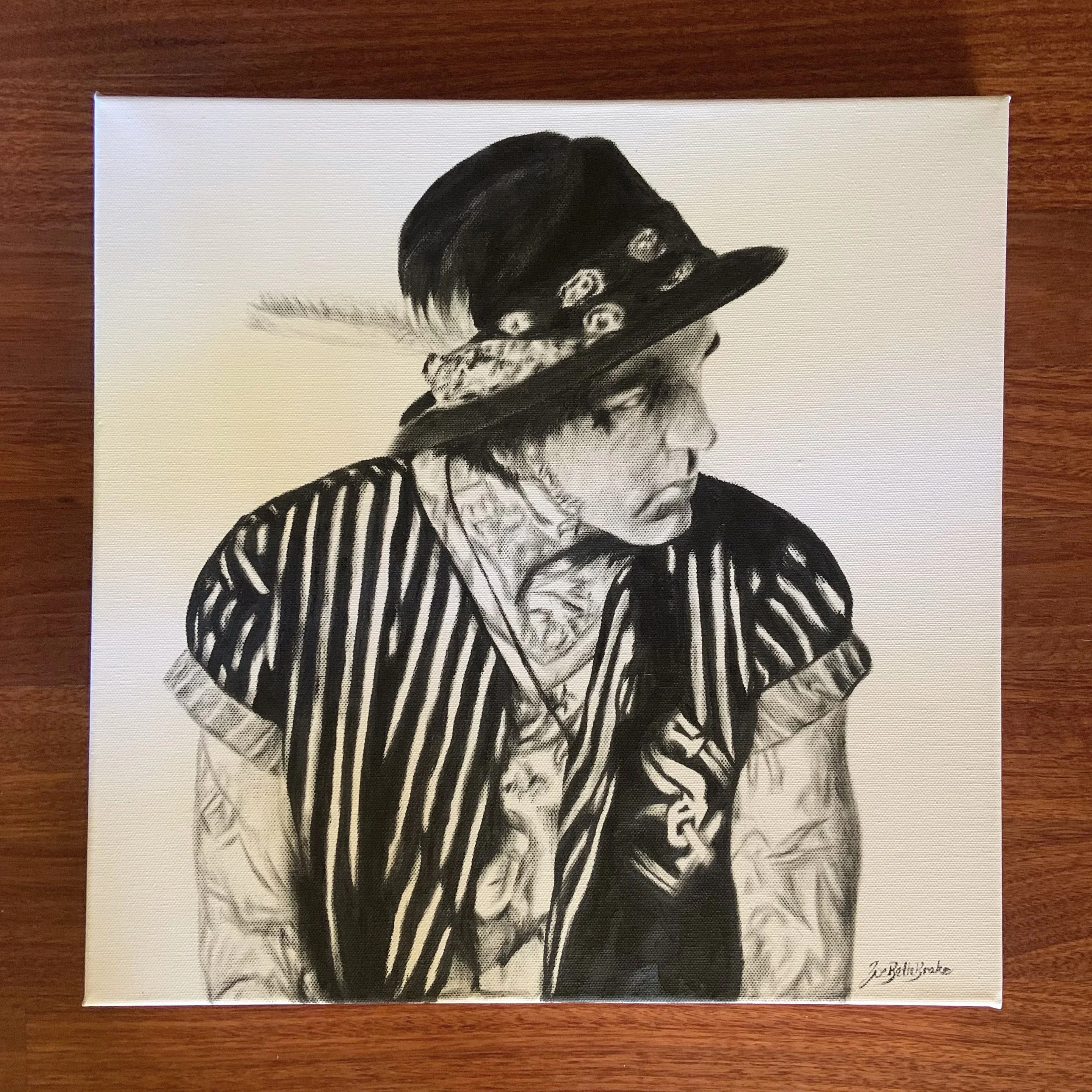 Acrylic on canvas painting