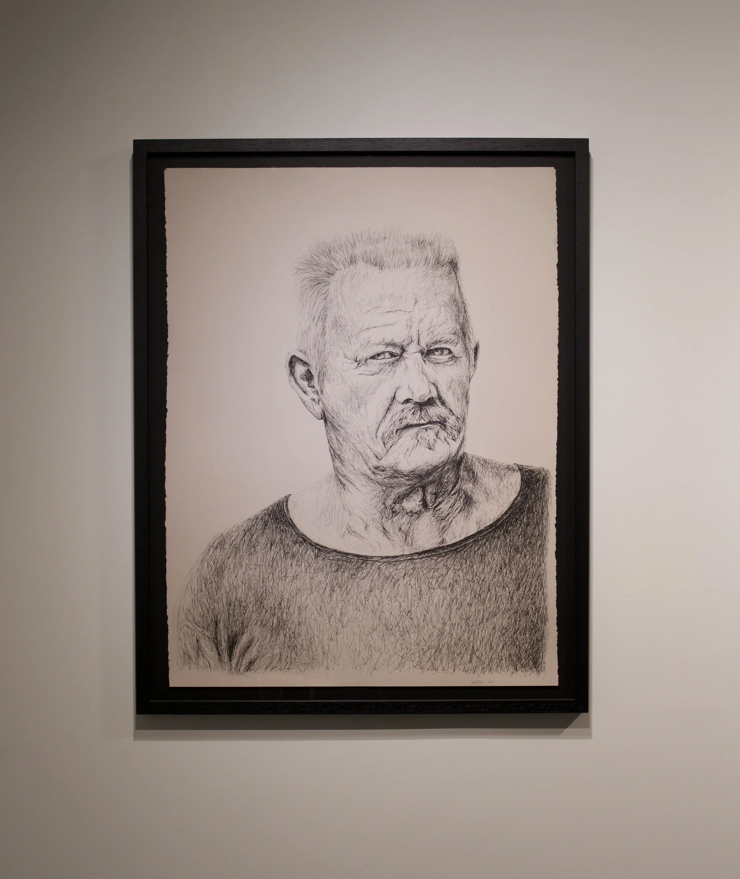 Ball point pen on paper