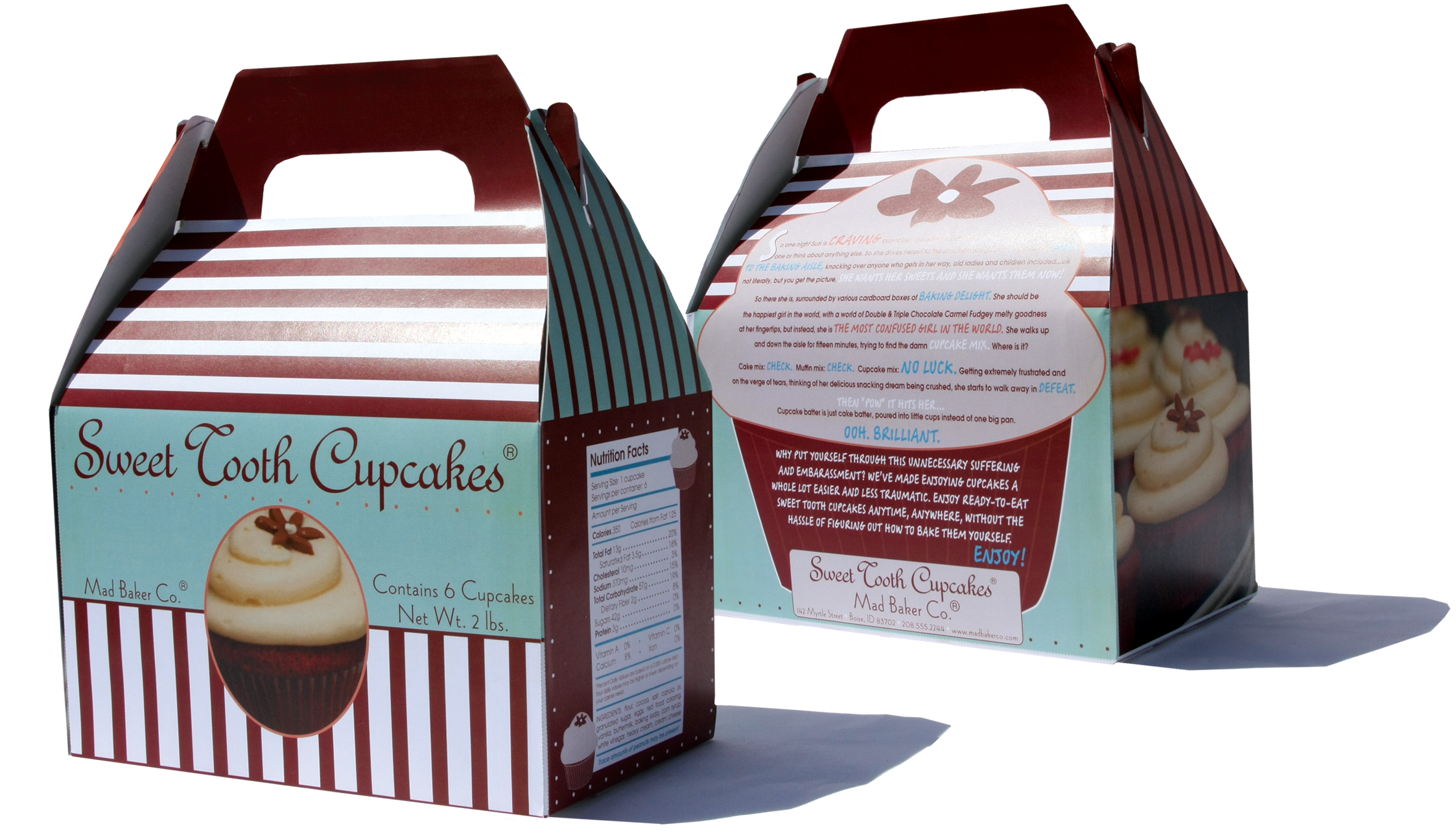 Package design for local cupcake company