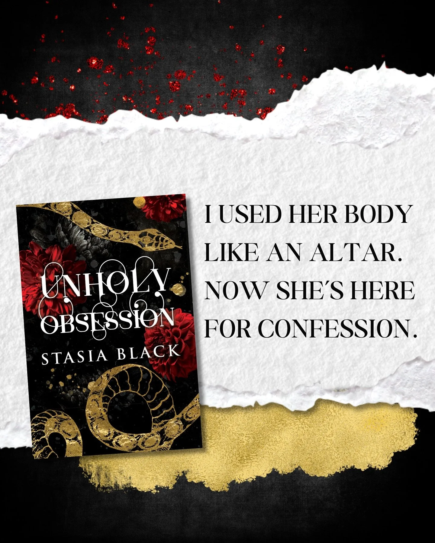 I used her body like an altar. Now she&rsquo;s here for confession&hellip;

Unholy Obsession is a dark priest romance, read it today on Kindle Unlimited and thank me later! 😉

#priestromance #fobiddenromance 
#darkromance stasia black, carnal games 
