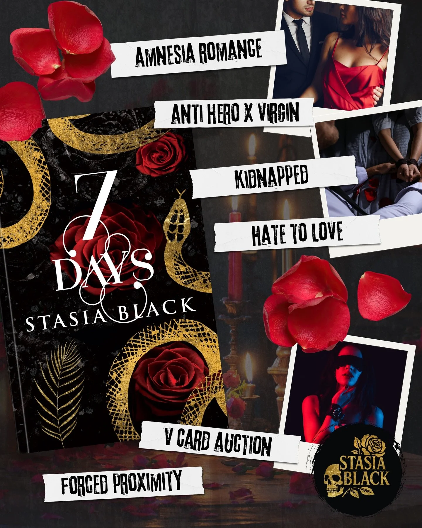 A dark romance with a v card auction and a couple with a complicated past&hellip;

7 Days is the start of the Carnal Games dark romance series, grab it today on Kindle Unlimited! 💋

#darkromance #bookteaser #enemiestolovers #auctionromance #spicyboo