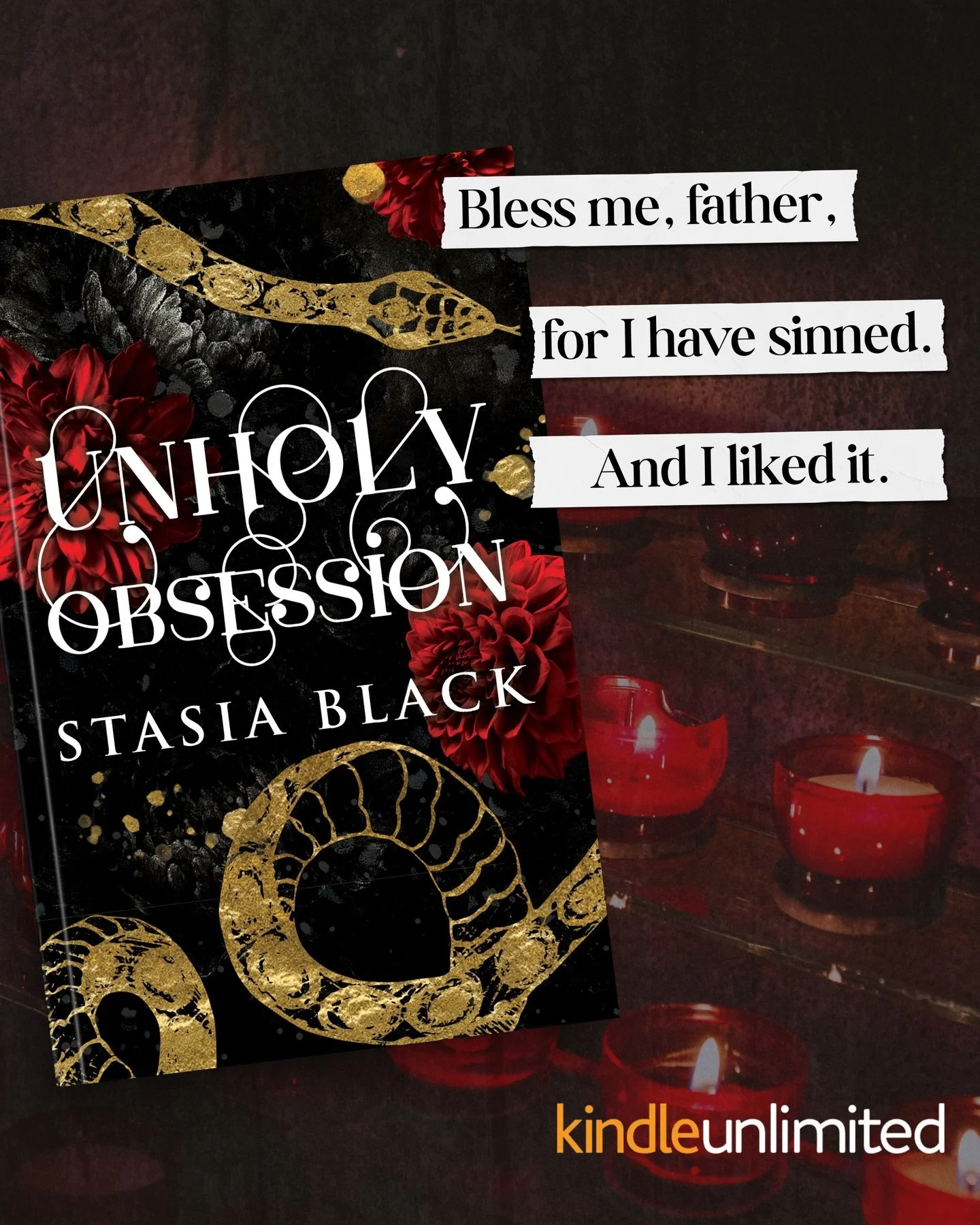 Bless me, father, for I have sinned. And I liked it&hellip; 👀

Unholy Obsession is a dark, forbidden, priest romance out now on KU, e-book, audiobook, paperback. Read it today and thank me later 💋

#priestromance #fobiddenromance 
#darkromance #tab