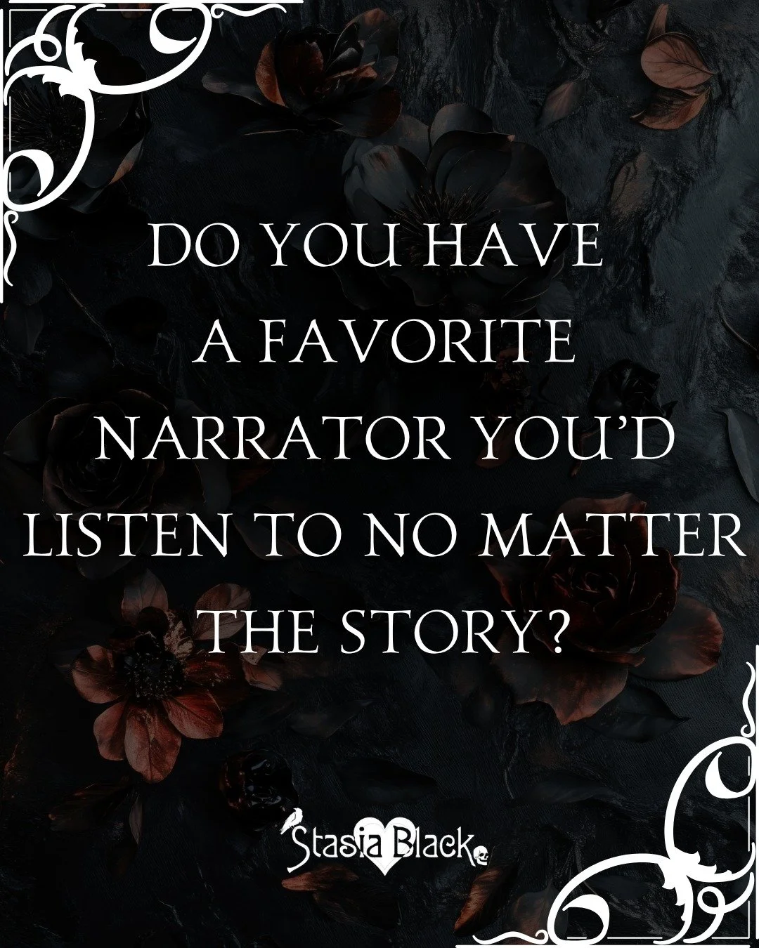 Drop their name, I&rsquo;m always looking for new favorites 🎧✨

#ReaderLife #BookishChat #StasiaBlackReads #QOTD