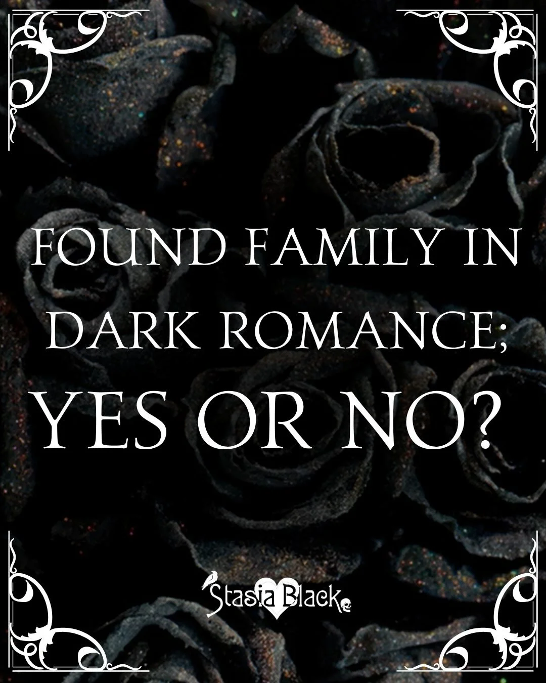 Are you a yes for found family in dark romance, or do you prefer your stories a little more isolated and dangerous? 👇

#darkromancevibes #stasiablackbooks #mafiaromance #darkromancelover #bookishquestion #bookqotd