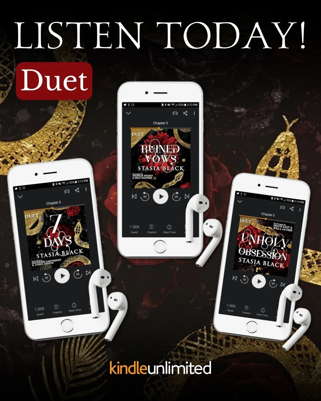 Seriously scored some insanely talented narrators for this round&mdash;like SHANE EAST 🤯, Sean Masters 😲, and James Joseph ❤️. These audiobooks? Intense, addictive, and so sexy.

🎧 7 Days &ndash; Mackenzie Cartwright &amp; James Joseph
https://www