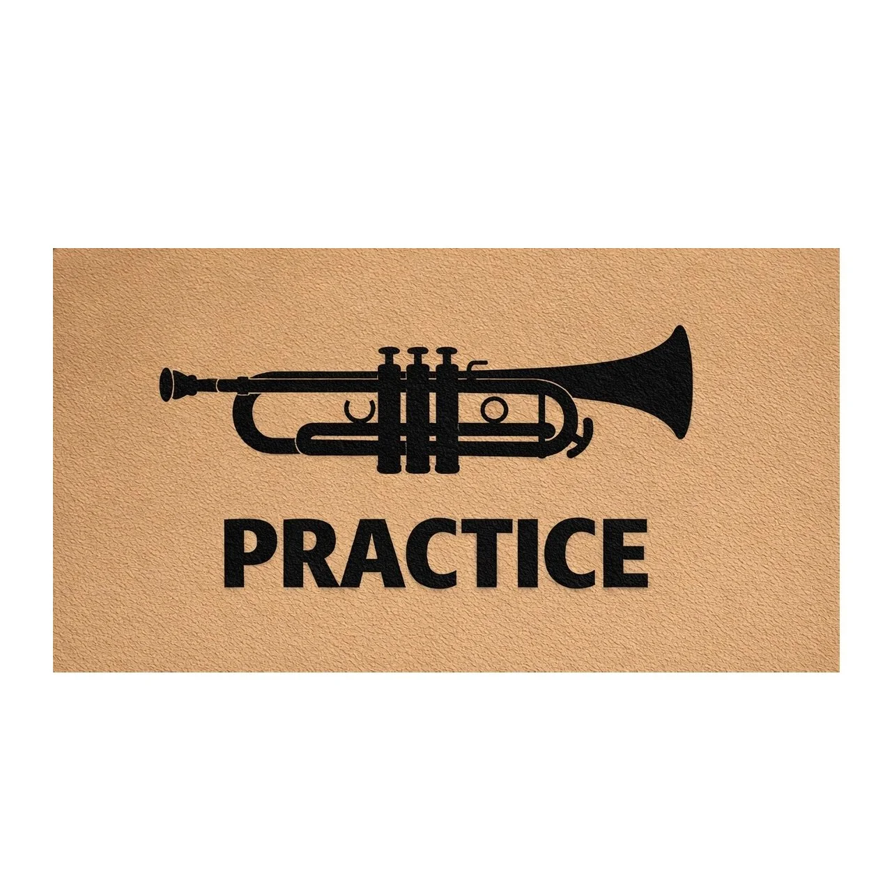 Brass practice mat