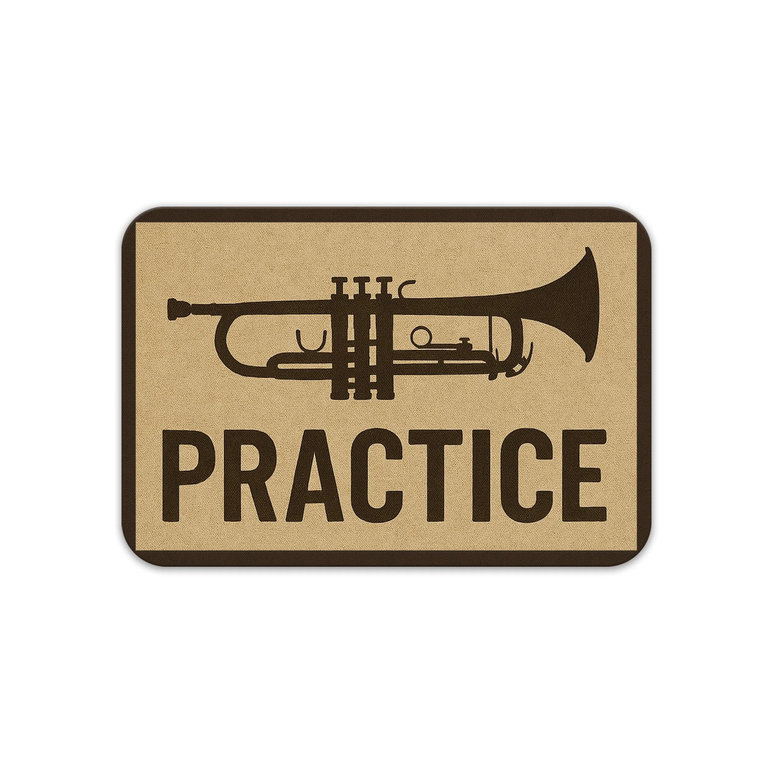 Brass practice mat
