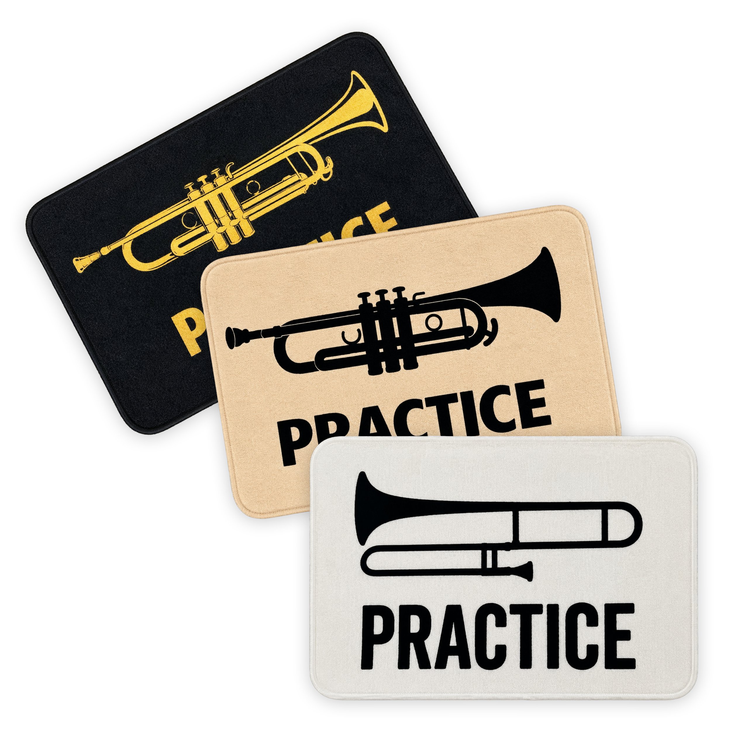 Brass practice mat