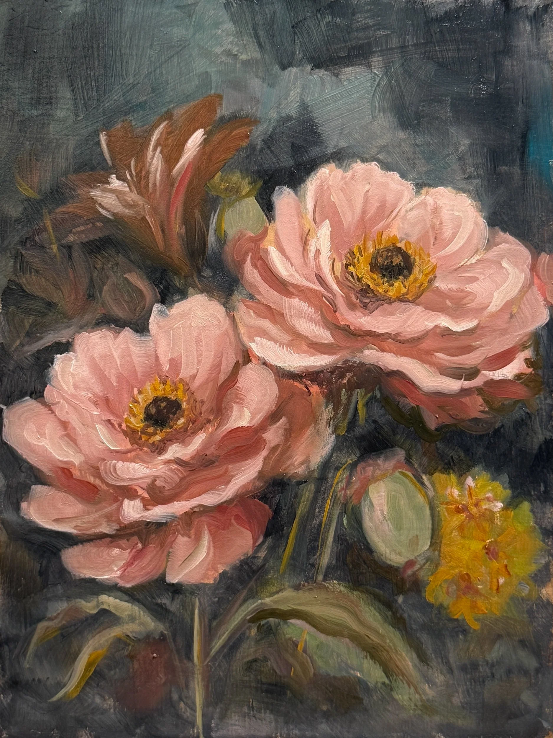 Floral Study no.2, Oil on Hardboard, 6 x 8 in, Jan 2026-5.jpg