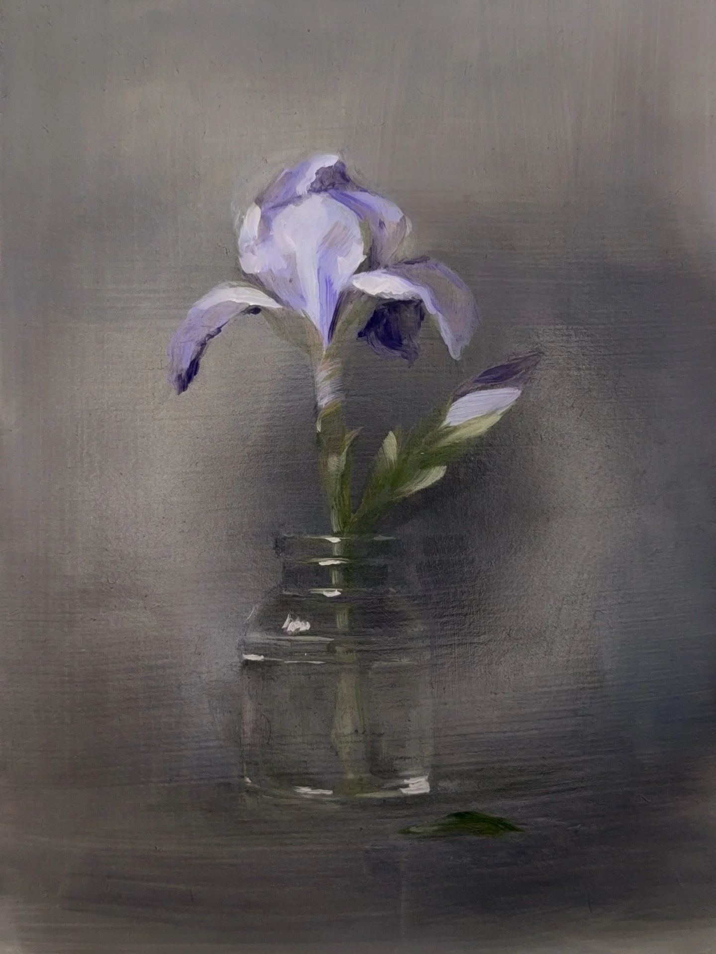 Floral Study No. 14 &mdash; Series II: Elegy
Oil on hardboard &bull; 6 &times; 8 in &bull; February 2026

By Jennifer Parisi
&hearts;︎ Link in bio

Thank you for supporting my work 🫶🏻
xo, Jenn

#floralart #oilpainting #contemporaryart #stilllife #m