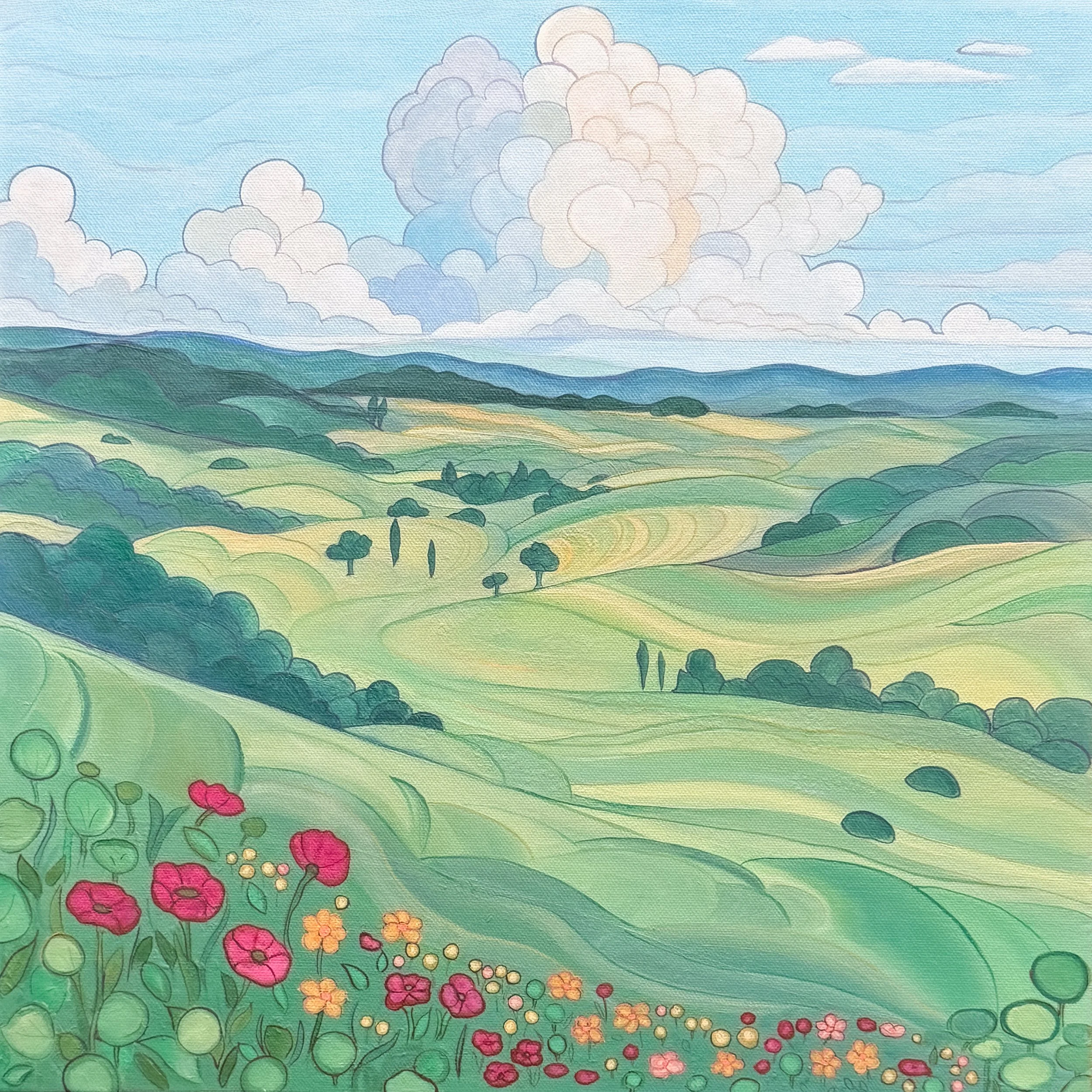 Rolling Hills (A Resurrection) - Oil on Canvas, 2024-2025-1.jpg