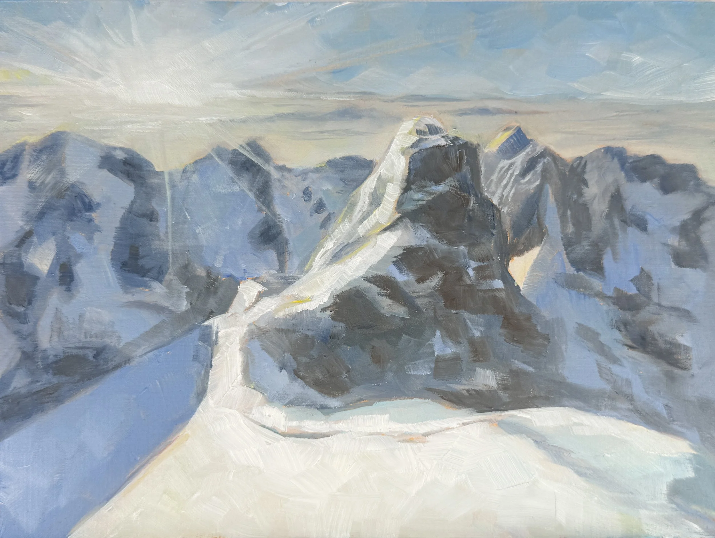 Alpine Study  | Oil on Hardboard Panel | 8 x 6 inches