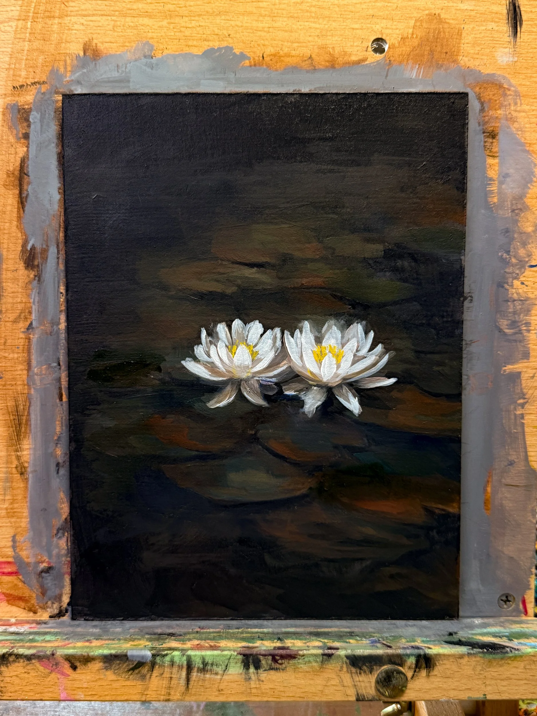 Floral Study No. 9 - Oil on Hardboard, 6 x 8 in, January 2026, Jennifer Parisi-1.jpg