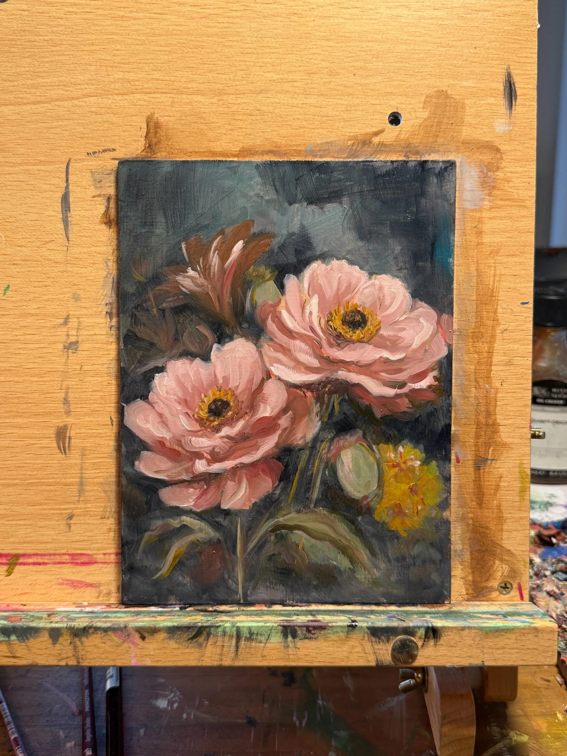 Floral Study no.2, Oil on Hardboard, 6 x 8 in, Jan 2026-6.jpg
