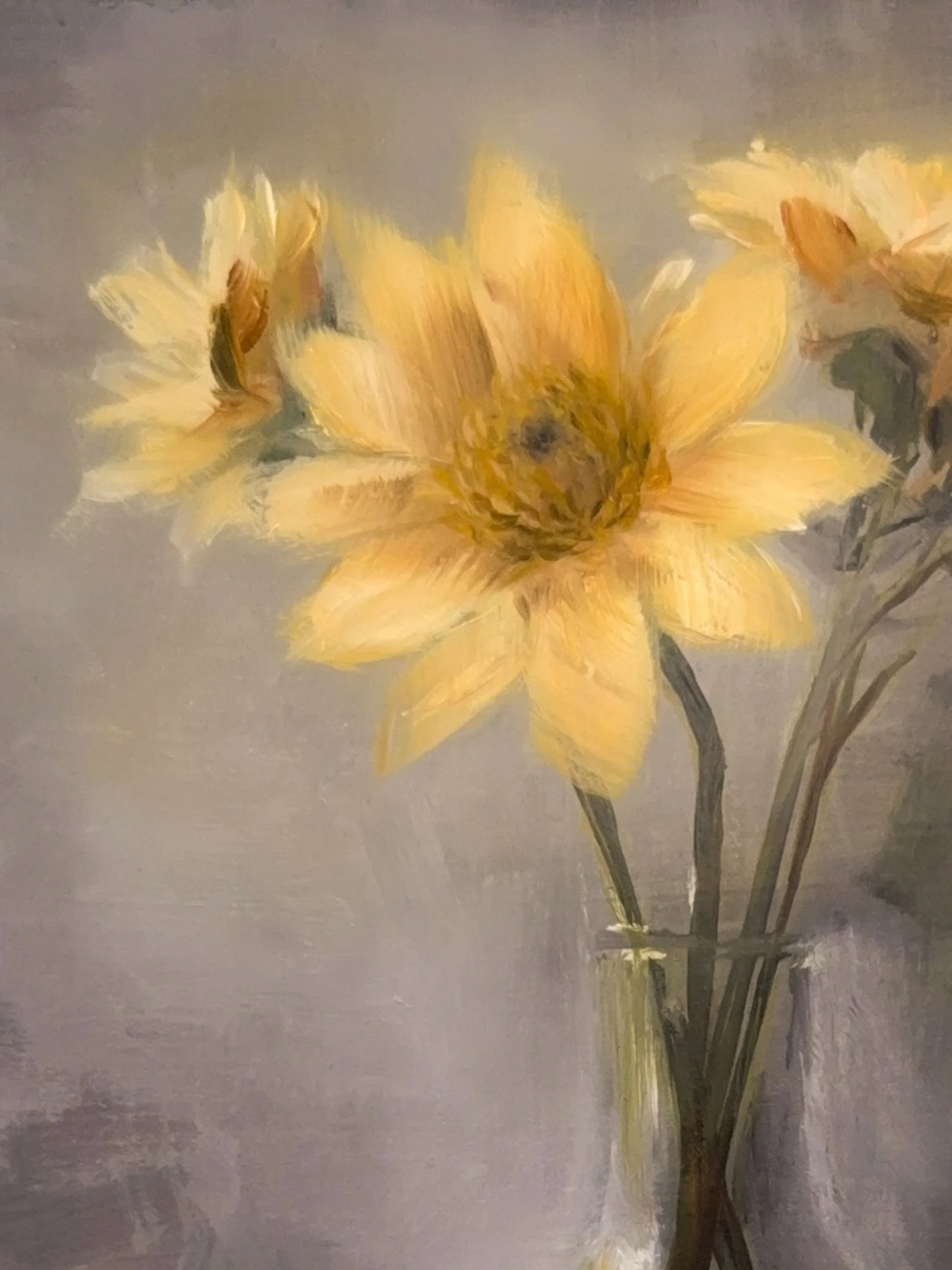 Floral Study No. 11 - Oil on Hardboard, 6 x 8 in, February 2026, Jennifer Parisi-3.jpg