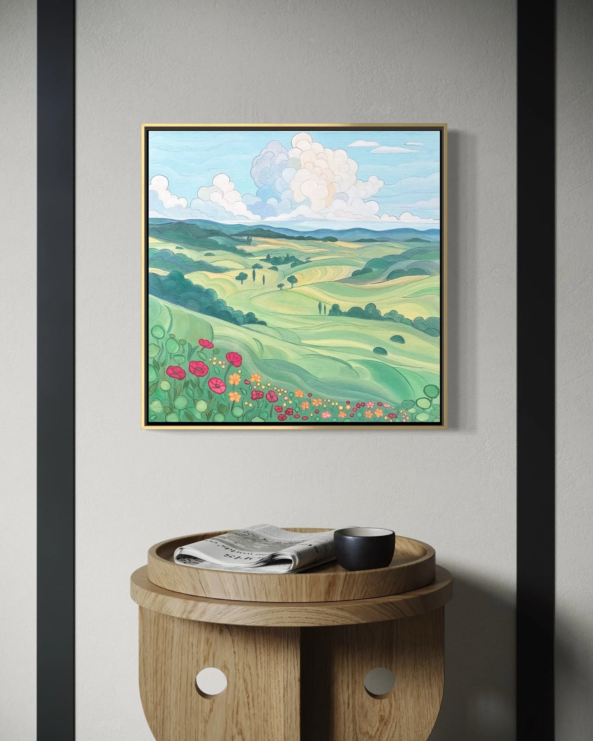 Rolling Hills, Oil On Canvas, 16 x 16 inches, 2025-3.jpg