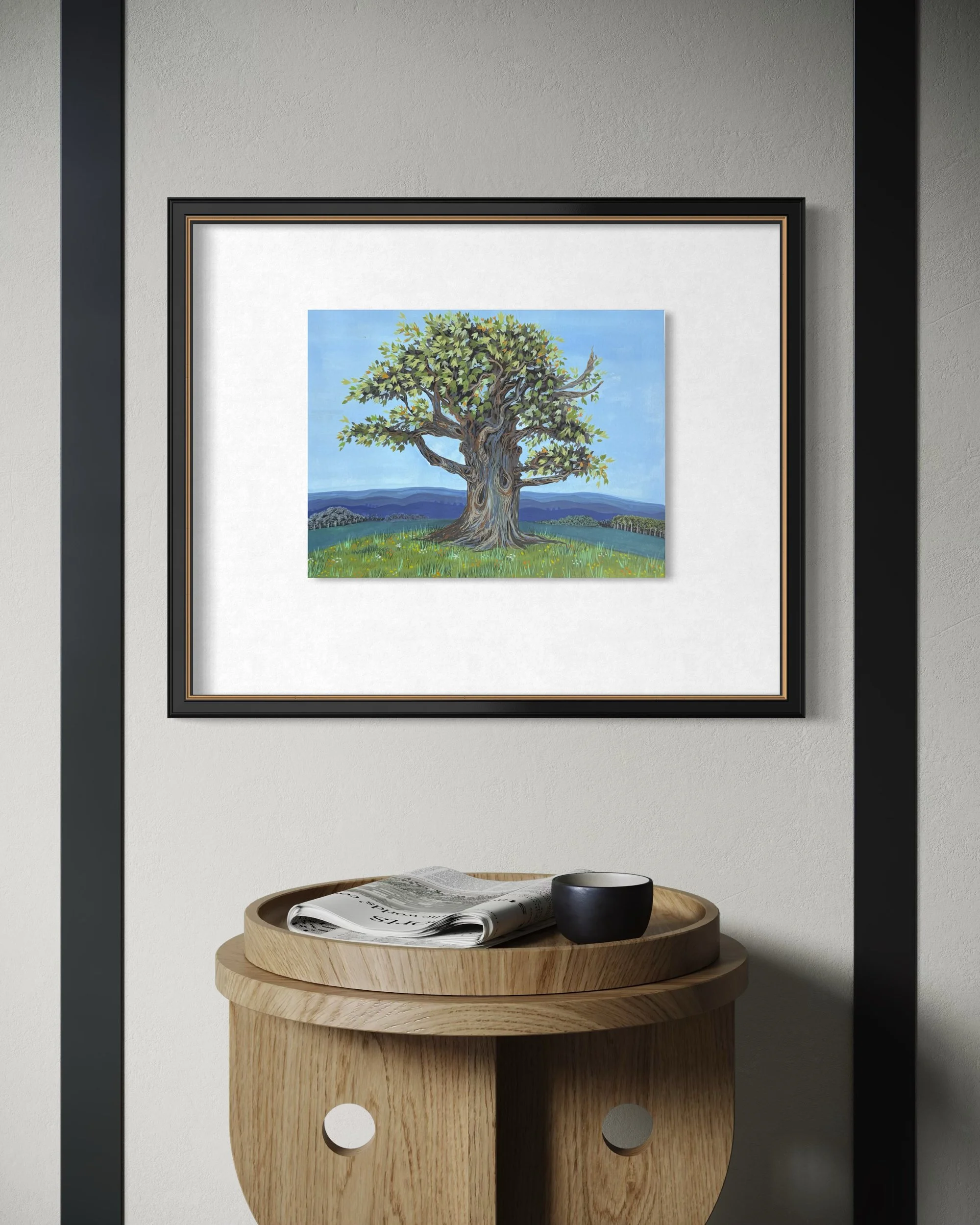 Portrait of an Oak Tree, Gouache on Paper, 9 x 12 inches, 2024-4.jpg