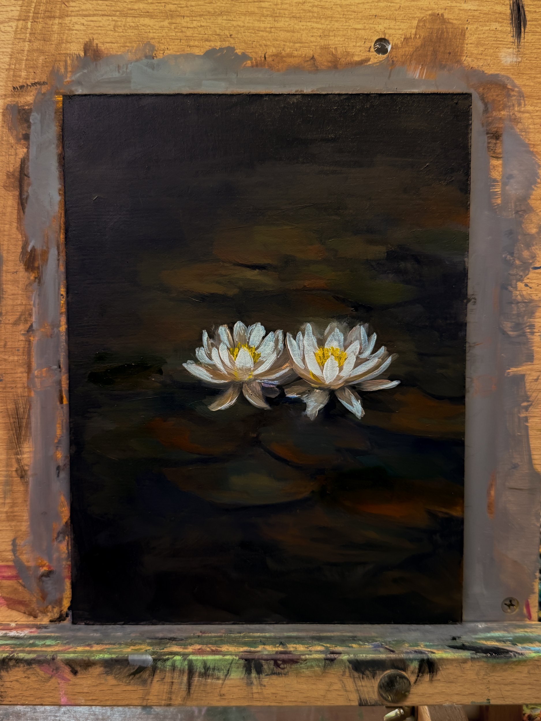 Floral Study No. 9 - Oil on Hardboard, 6 x 8 in, February 2026, Jennifer Parisi-1.jpg