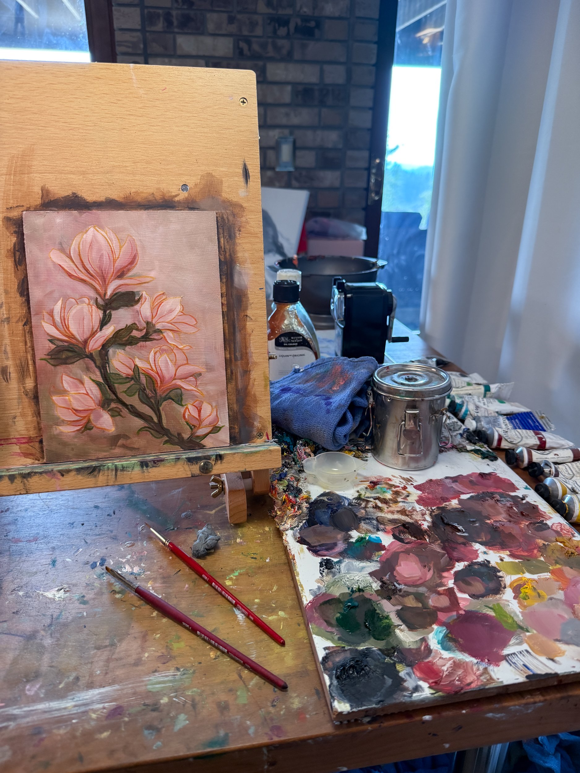 Floral Study No.7 - Oil on Hardboard, 6 x 8 in, January 2026-3.jpg