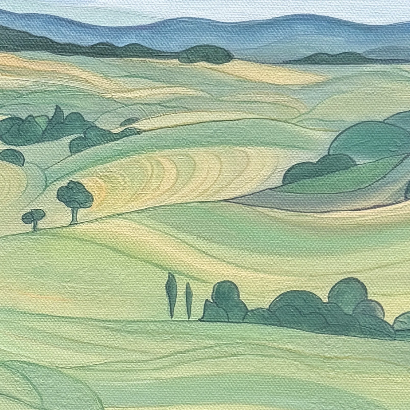Rolling Hills (A Resurrection) - Oil on Canvas, 2026.jpg