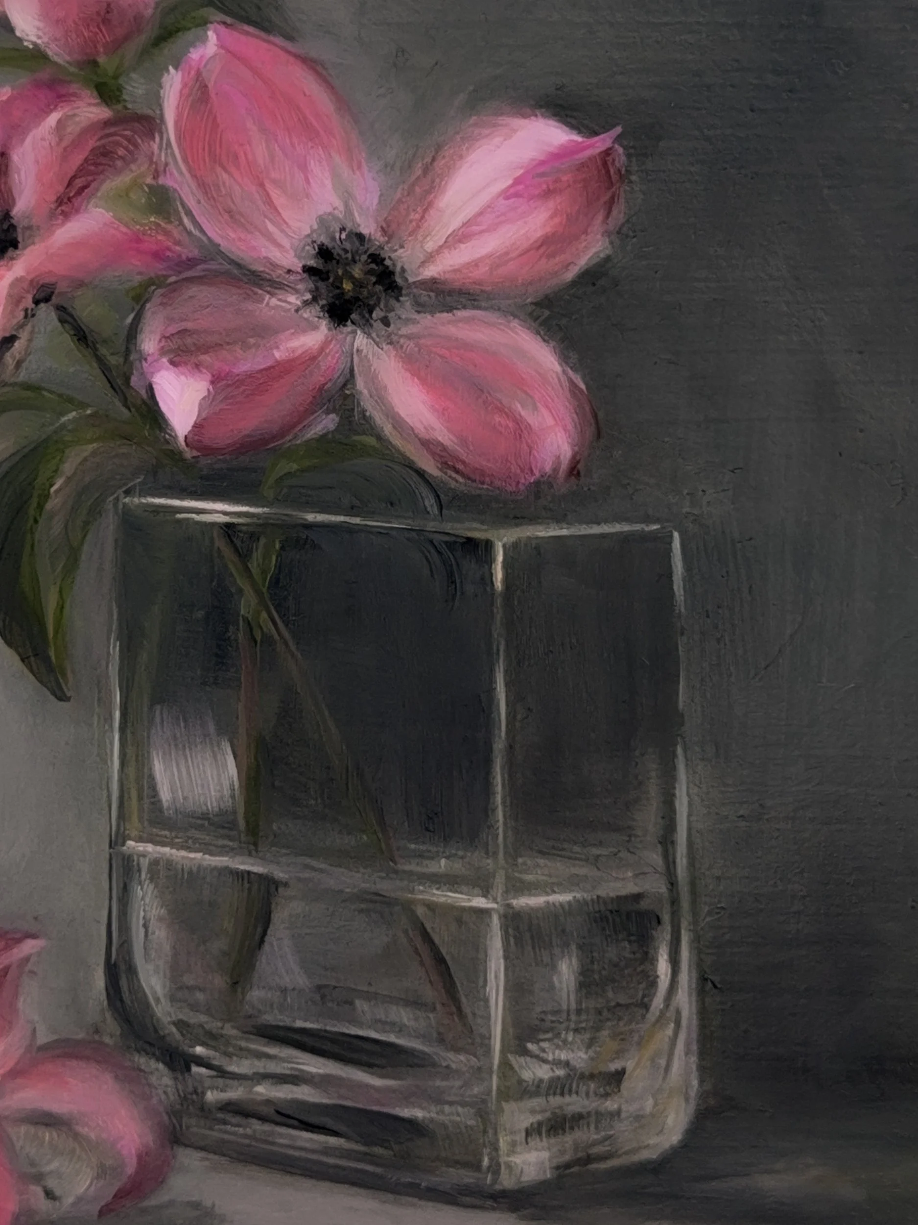 Floral Study No. 12 - Oil on Hardboard, 6 x 8 in, February 2026, Jennifer Parisi-4.jpg