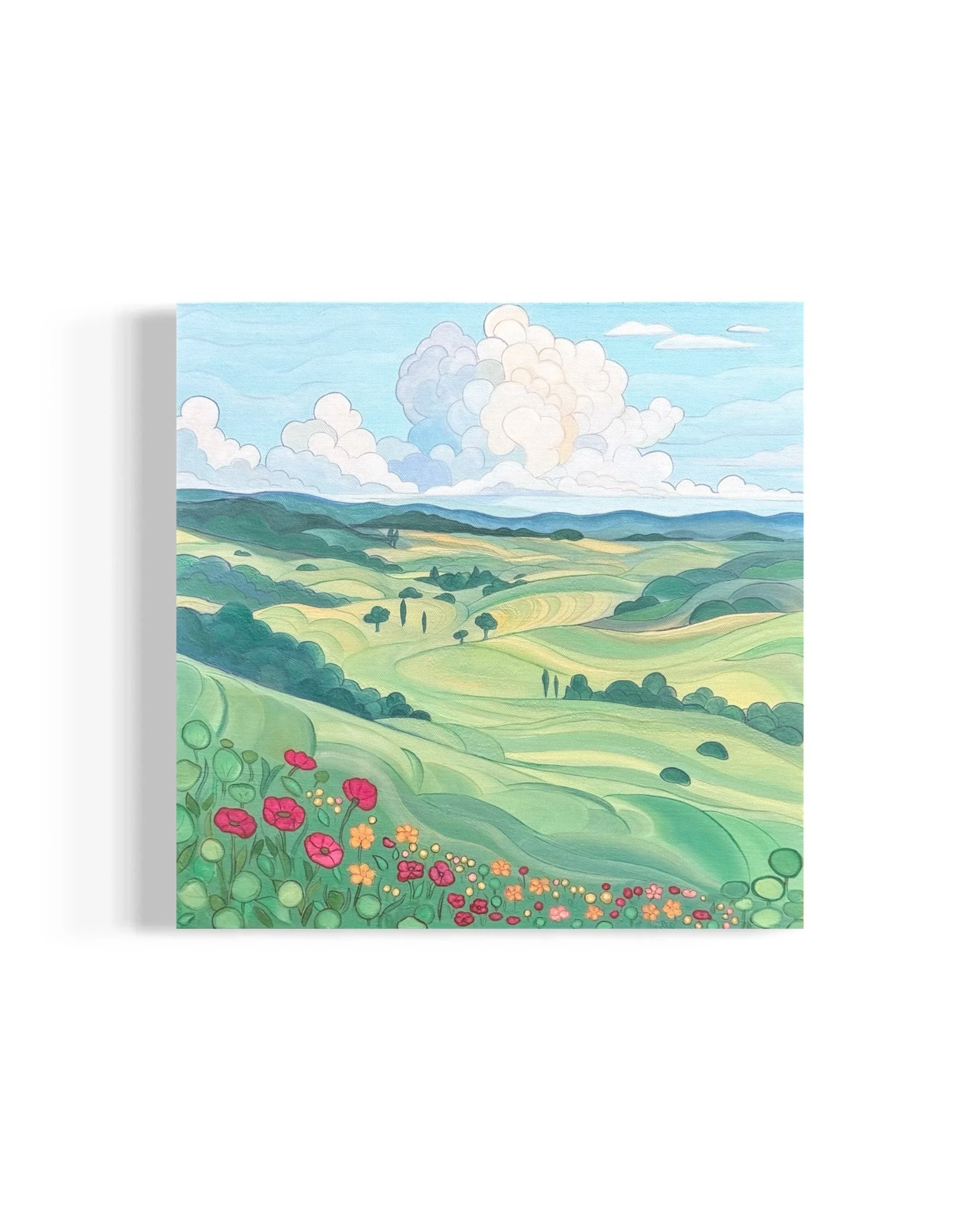 Rolling Hills, Oil On Canvas, 16 x 16 inches, 2025-4.jpg