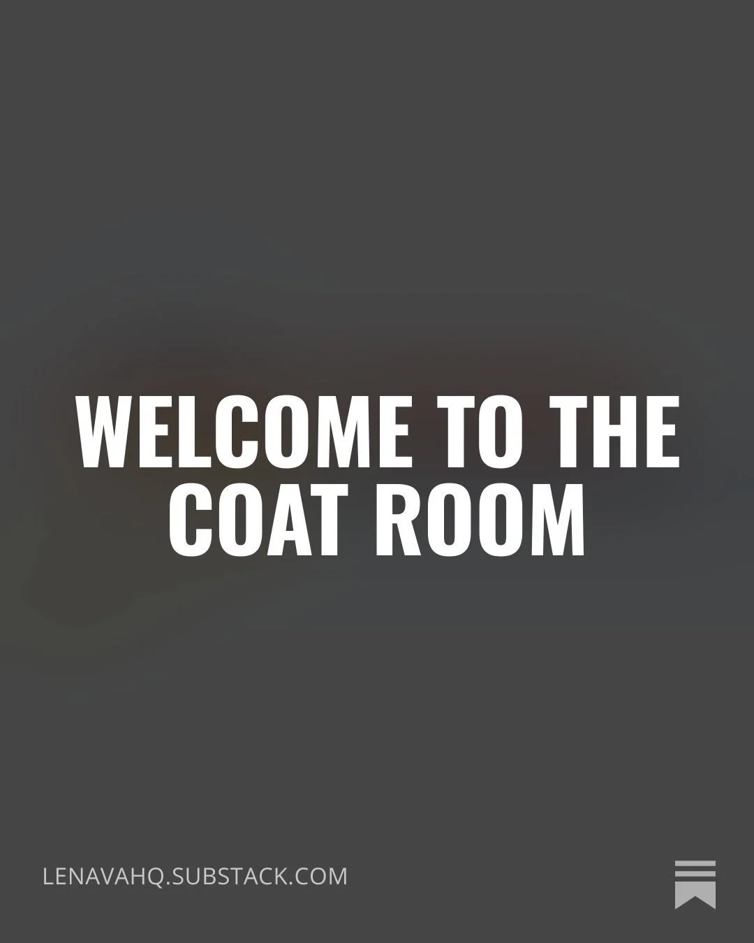 Follow me on Substack! Launching this series - The Coat Room - is a challenge to myself for 2026. Read all about why and what I&rsquo;ll be covering by heading to the link in bio.