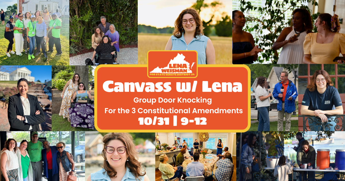 Community Canvassing w/ Lena: For the 3 Constitutional Amendments
