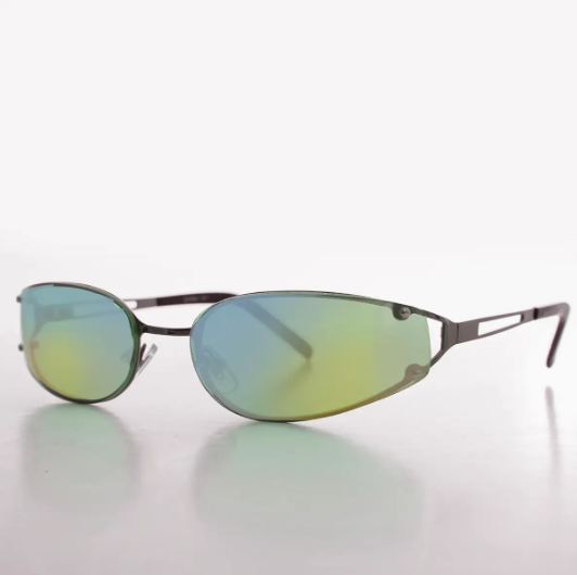 Oval Y2k Wrap Around Sunglasses