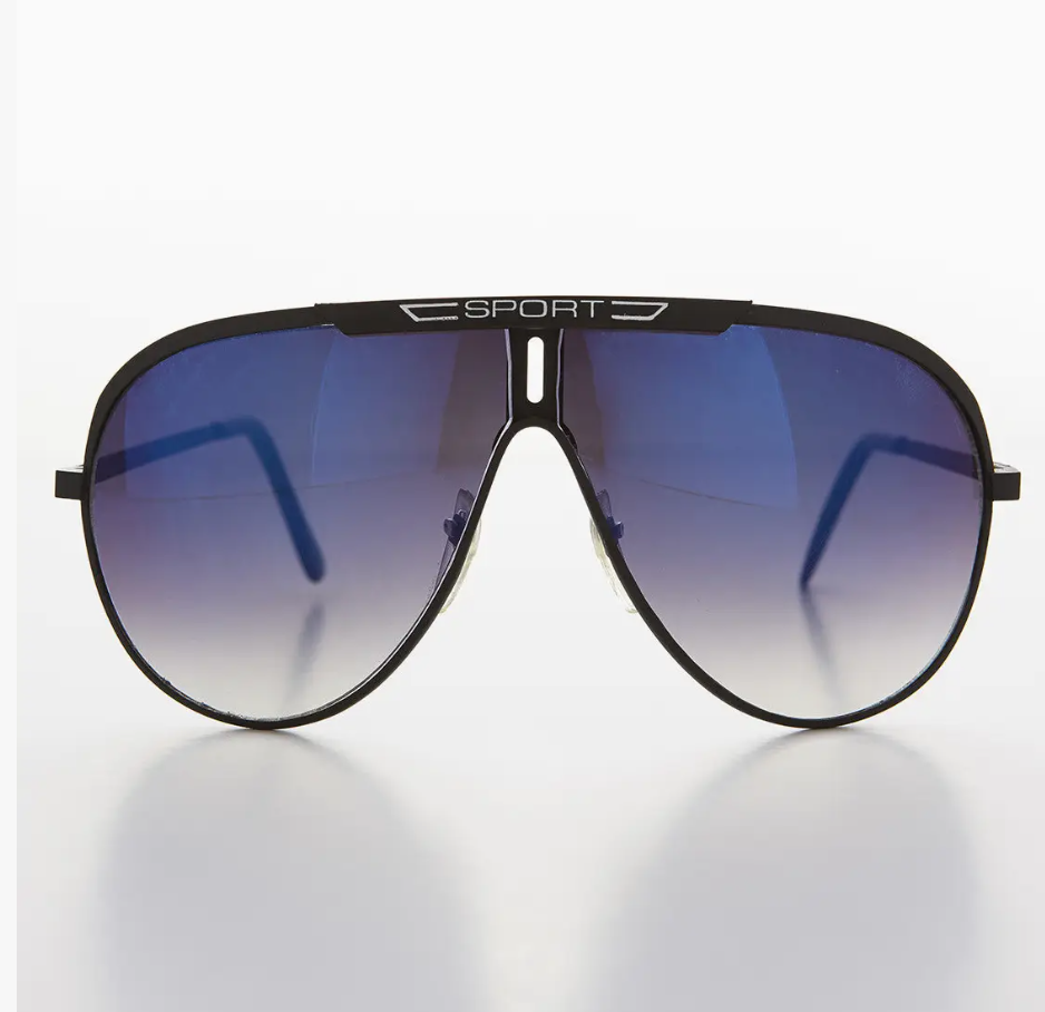 Vintage Aviator Sunglass - Sport Frame