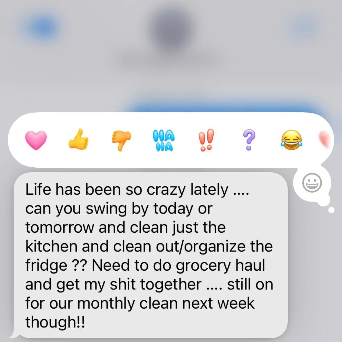Forget formality&mdash;our clients text us like besties:
&ldquo;Life&rsquo;s insane. Just clean the kitchen &amp; fridge before I lose my mind.&rdquo;
We love it. We get it. We GOT you. 🙌

 #GoneFixinSWFL #HandymanLife #CleaningServices #HomeWatch #