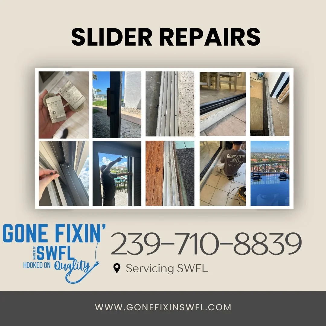 A little glimpse into what we do best.
From damaged rails to broken locks and worn-out rollers &mdash; we repair it all.
Your sliders can glide like new again. ✔️
📲 239-710-8839