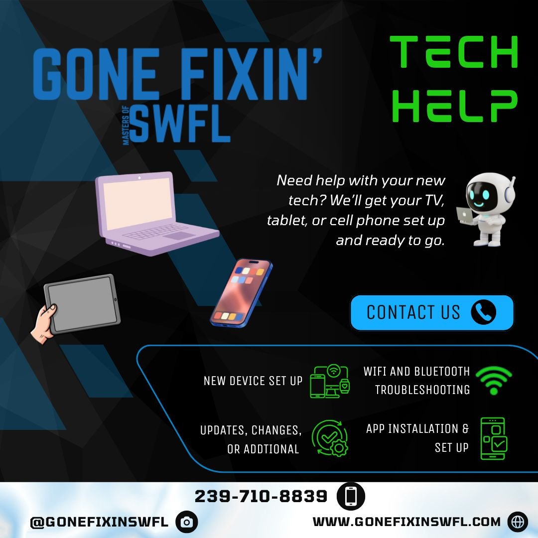 Need a little tech help? 💻📱

From setting up devices to troubleshooting everyday issues, we&rsquo;ve got you covered.

Simple, stress-free support right when you need it.
Call or text today! 📲239-710-8839