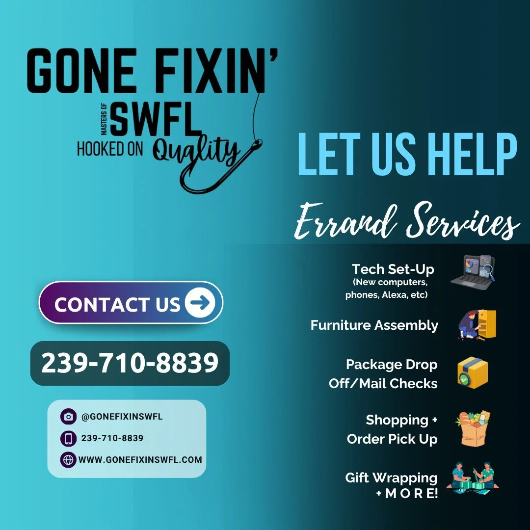 Life gets busy, and the to-do list never seems to end. Our Errand Services are designed to give you back your time while we handle the tasks that keep piling up.

✔ Grocery Pickups
✔ Prescription Pickups
✔ Post Office Runs
✔ Dry Cleaning Drop-Off &am