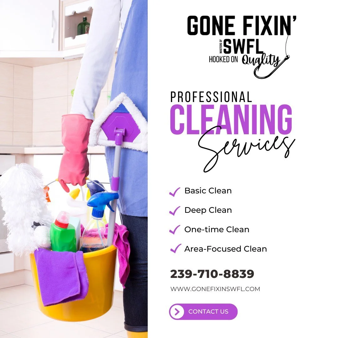 A clean home or business isn't just about appearance&mdash;it's about comfort, health, and peace of mind.

Whether you need a one-time deep clean, routine maintenance cleaning, move-in/move-out cleaning, vacation rental turnover, or targeted area-foc