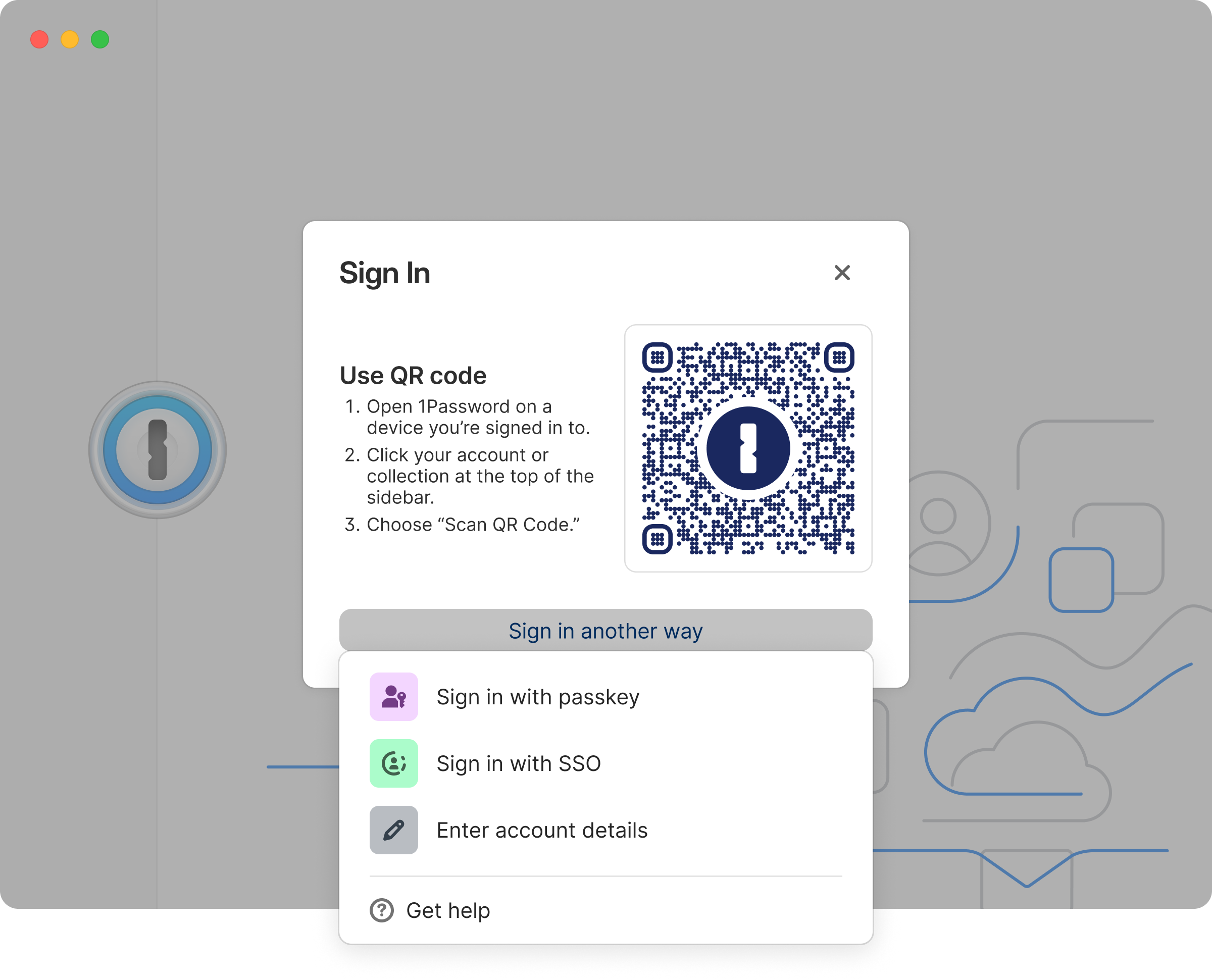 An early iteration focusing on the secure QR code.