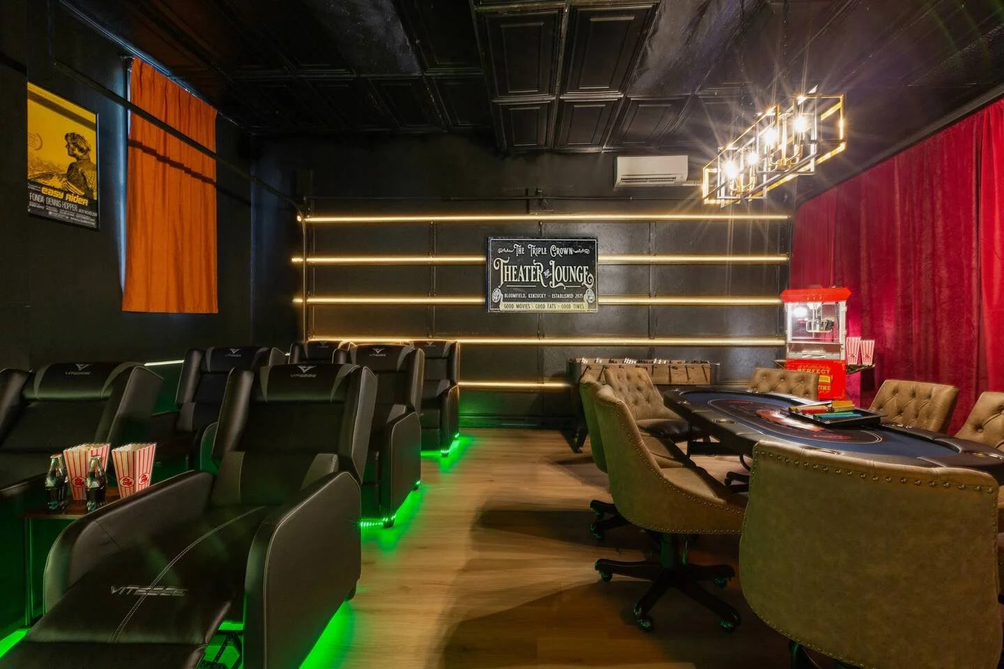 HIDDEN MOVIE THEATER & POKER ROOM