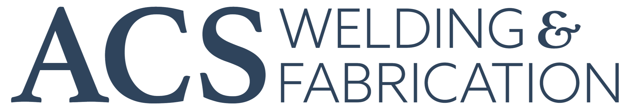 ACS Welding & Fabrication Logo in Blue