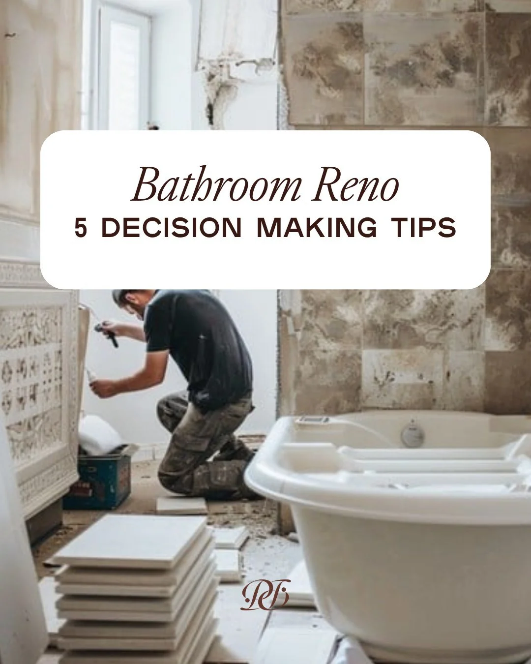 Bathroom renovations don't have to feel overwhelming, especially when you know what decisions to make first.

As an interior designer in Noosa, these are the 5 tips I share in every bathroom design consult to help clients avoid expensive regrets:

1.