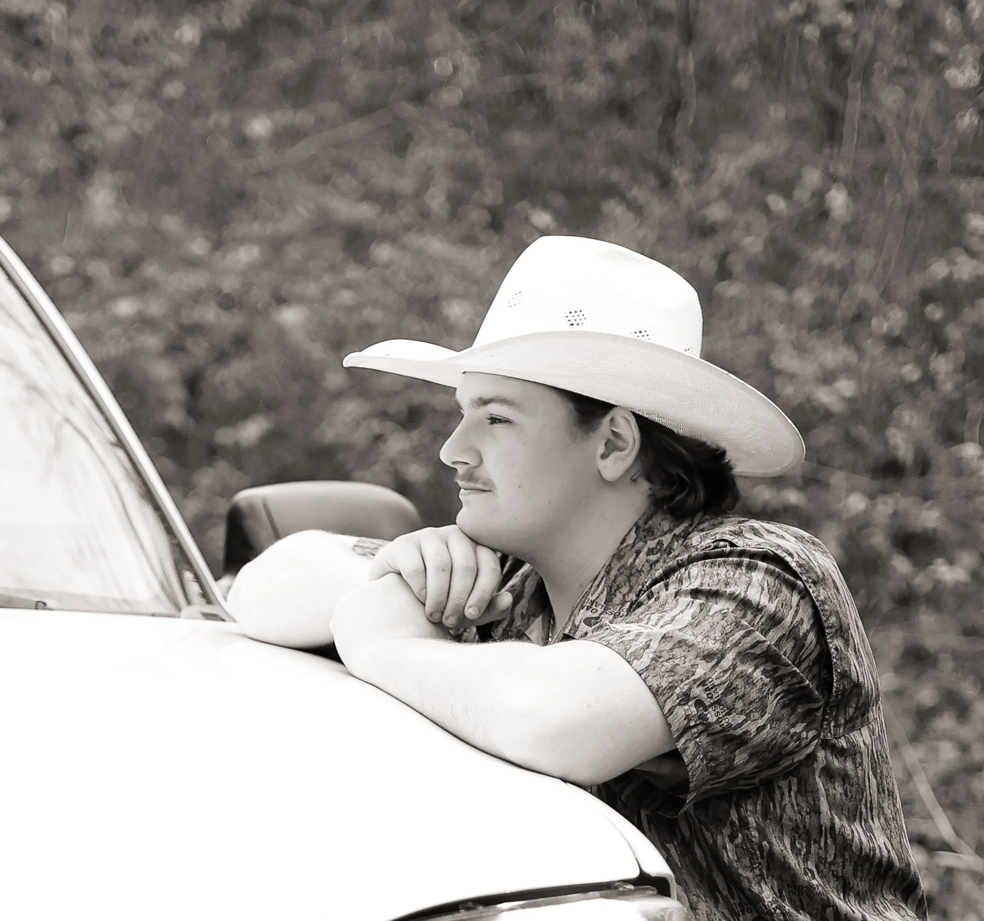 Natural light senior portrait.