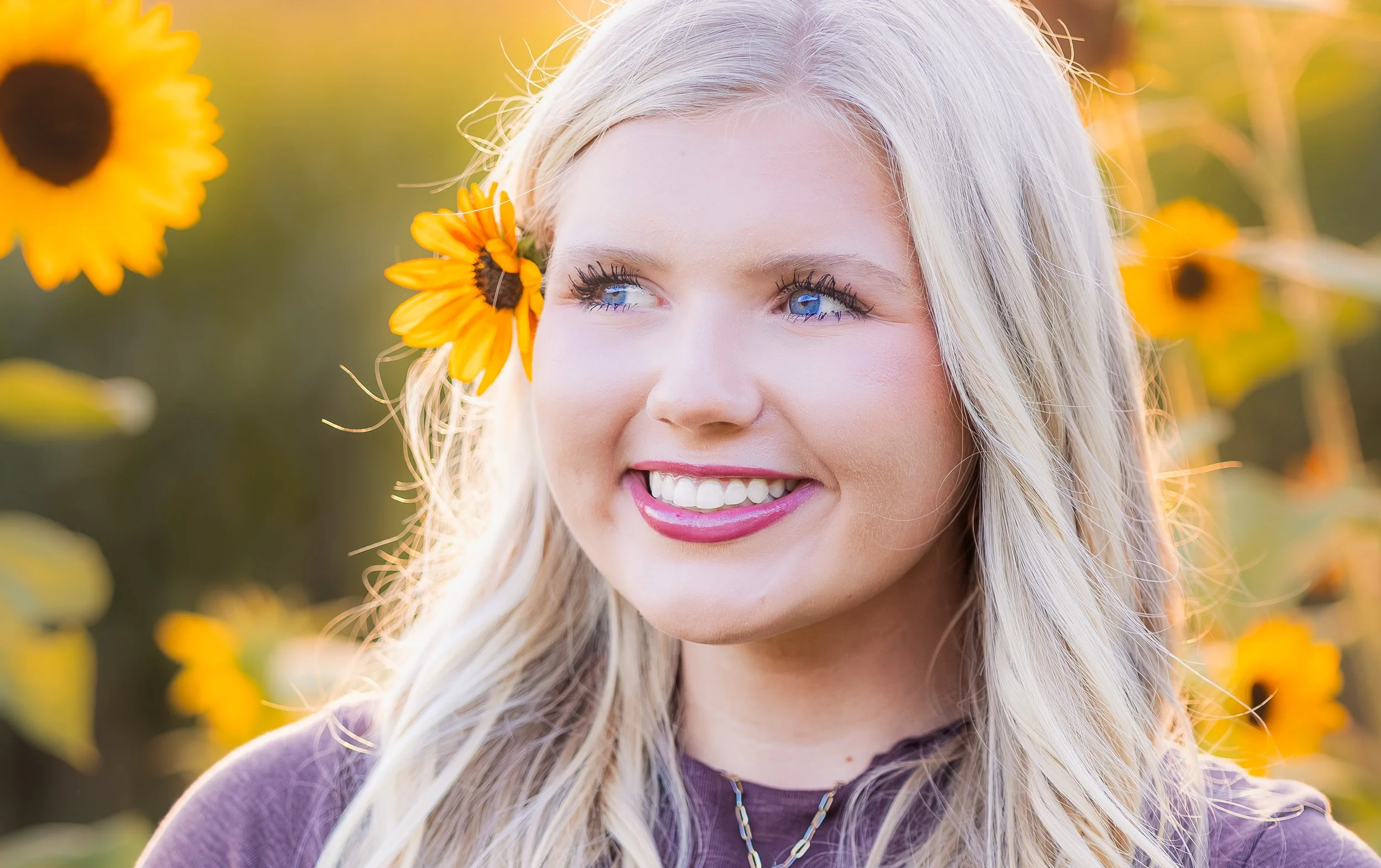 Sunflower photography in DeKalb County, Alabama by Little River Lens Photography. 