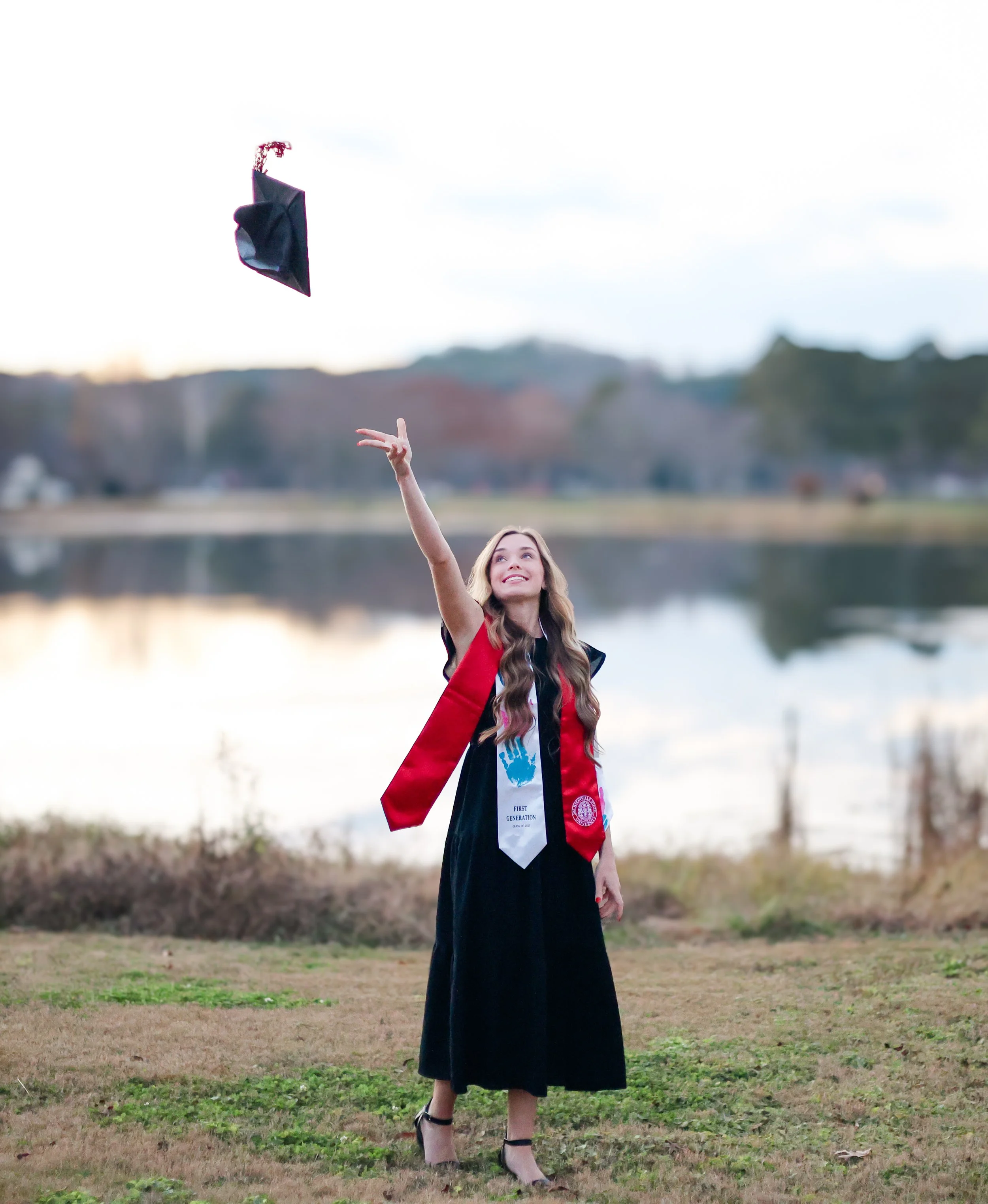 Jacksonville State college graduate was photographed in Fort Payne, Alabama by Little River Lens LLC.