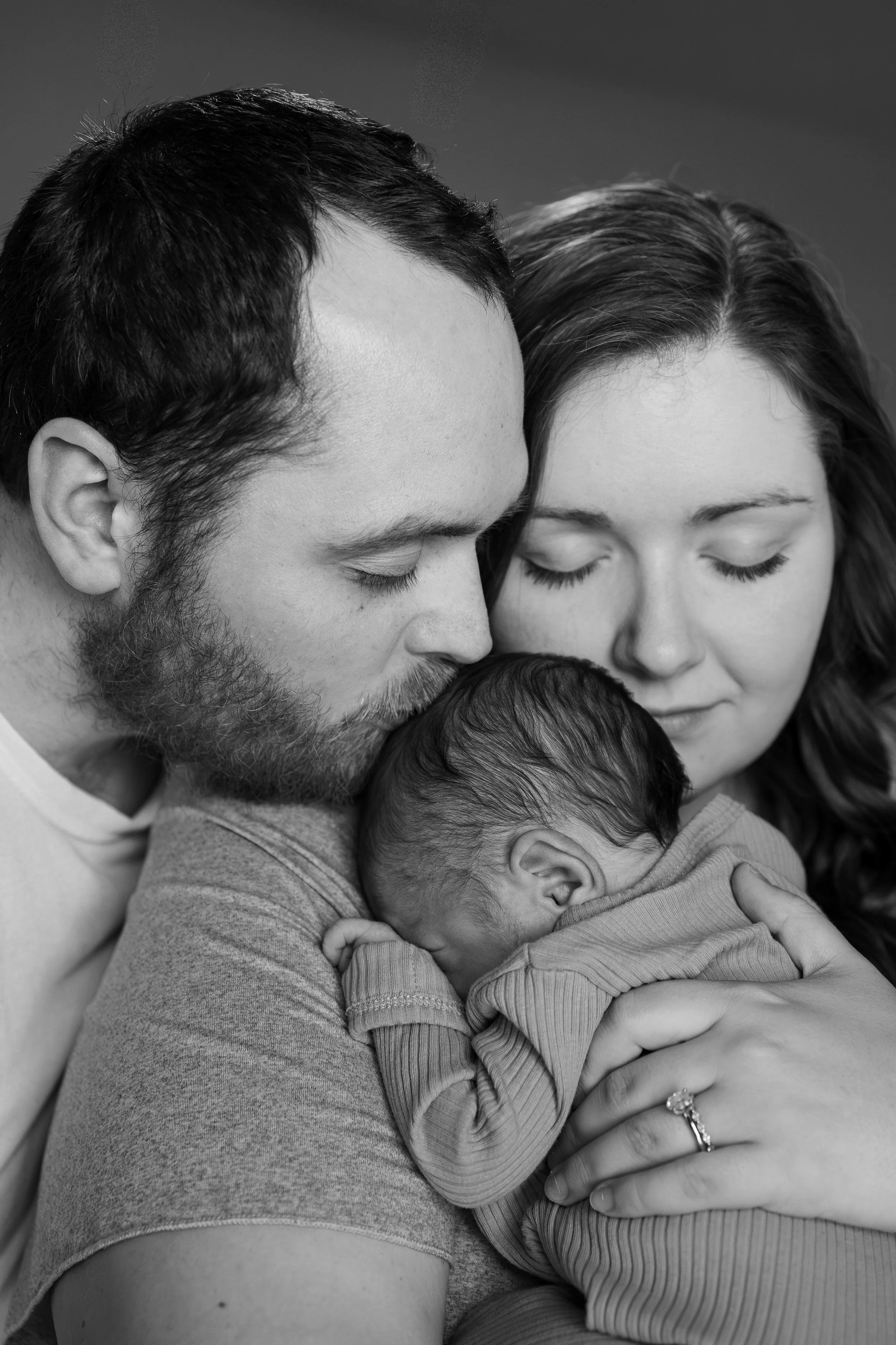 Lifestyle newborn photography.