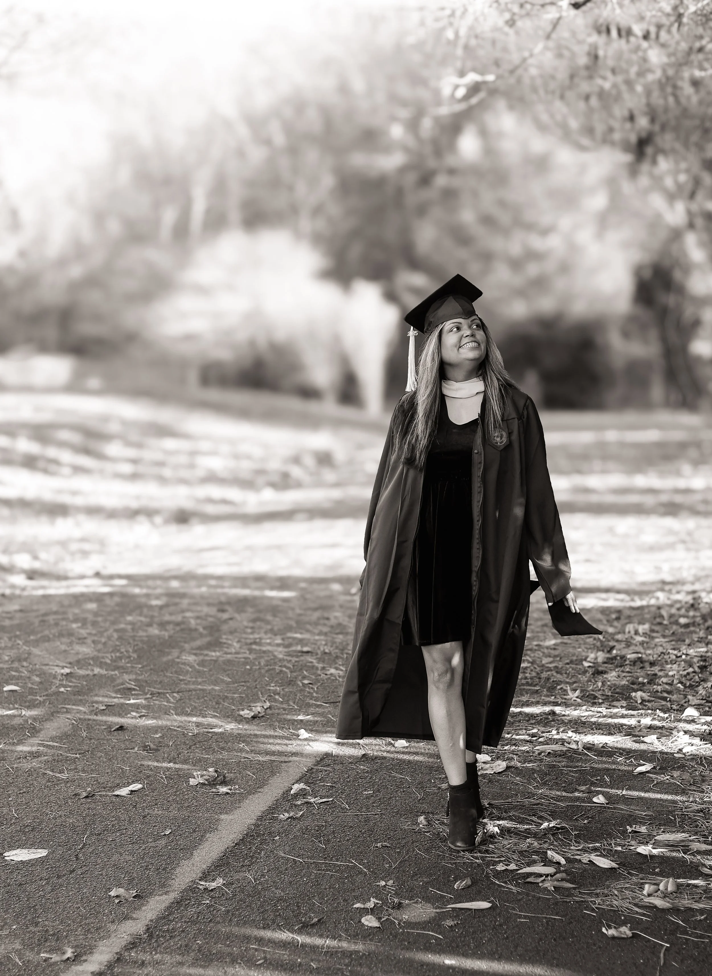 Jacksonville State Master's graduation portraits photographed by Little River Lens LLC in Fort Payne, Alabama.